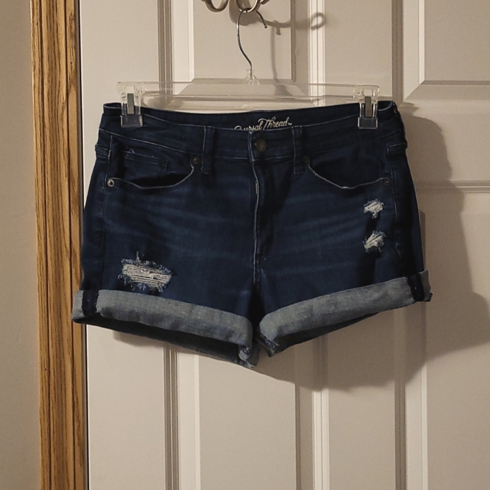 Ripped Jean Shorts